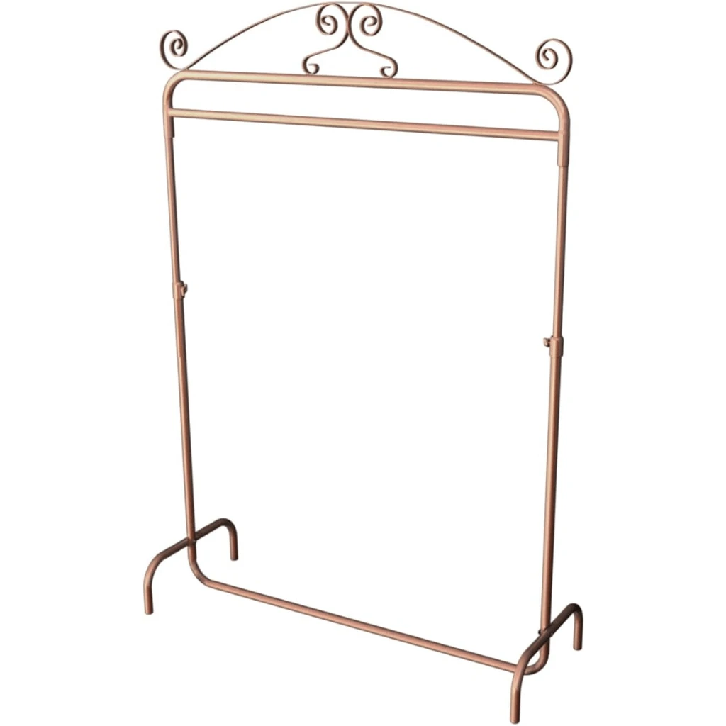 VALE MIXX HOME Vintage Fashion Show Clothes Rack 1.00m To Equip Your Store Or Closet - 乾枯玫瑰色 - 查看 1