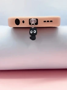 1 件手工制作的可爱猫形防尘塞，兼容 Lightning（5-14）、Android/Type-C，保护充电端口，增加装饰防尘、防水和防污功能，是周年纪念、生日和圣诞节庆祝活动的完美礼物 - 彩色 - 查看 10