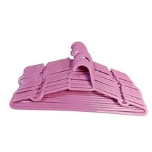 Kit Of 10 Baby Pink Children's Hangers, Reinforced Plastic - 淺粉色 - 查看 6