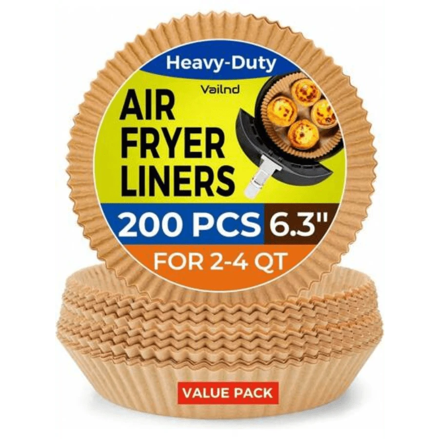Free Delivery Small Round Air Fryer Liners Disposable, 200 PCS 6.3" Air Fryer Paper Liners For  AF101, Non-Stick And Oil Proof Baking Paper Liner For 2-4 Qt Airfryer Basket,8037752 Free Delivery