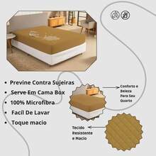 Mattress Protector Queen Waterproof Comfort Soft - Black - View 4