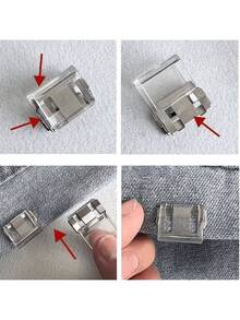 1pc 10M Invisible Pants Hem Tape, Prevents Pants Dragging, Seamless Closure Tape, Pants Leg Shortening Patch For Jeans, Trousers, Curtains - Multicolor - View 7