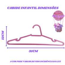 Kit Of 10 Baby Pink Children's Hangers, Reinforced Plastic - 淺粉色 - 查看 3