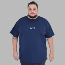 Character Design Shirt Plus Size Men's T-Shirt - Navy Blue - View 2