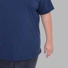 Character Design Shirt Plus Size Men's T-Shirt - Navy Blue - View 5