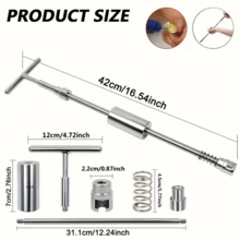 43pcs Auto Dent Repair Tool Set T-Shaped Long Style Paint-Free Removal Dent Tool With Long Drawing Row Car Dent Puller For Repair Auto Hail Pit Small Dent - US A Type Plug(110-127V) - View 3