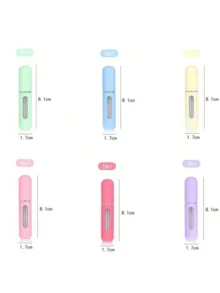 3/1 Chai đựng nước hoa màu kẹo 5ML có thể nạp lại, Chai xịt nước hoa có thể nạp lại, Bình xịt nước hoa du lịch, Bình đựng chất lỏng rỗng nhỏ gọn di động, Vật dụng cần thiết khi đi du lịch, Túi đựng đồ du lịch cho bãi biển, Chai du lịch cho kỳ nghỉ hè trở lại trường - Nhiều màu - Xem 8