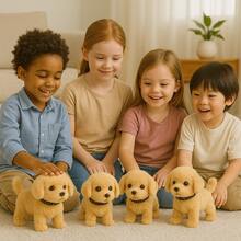 2025 New Toy Dog Retriever - Cute And Cuddly Electric Toy That Can Walk, Twist And Bark, Play With Your Children, Interactive Pet Suitable For Christmas And Birthday Gifts For Boys And Girls - Brown - View 8