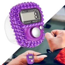 Electronic Ring Tally Counter, LCD Digital Display Screen, Manual Click Counting Clicker, Resettable Manual Counter, Manual Lap Time Recorder, Digital Tracking Ring - Multicolor - View 6