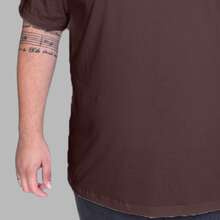 Character Design Shirt Plus Size Men's T-Shirt - Rust Brown - View 5