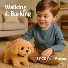 2025 New Toy Dog Retriever - Cute And Cuddly Electric Toy That Can Walk, Twist And Bark, Play With Your Children, Interactive Pet Suitable For Christmas And Birthday Gifts For Boys And Girls - Brown - View 5