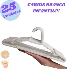 25 Units White Baby Hanger Plastic Layette Kit For Children's Clothes - 白色 - 查看 1