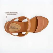 Modare Women's Elastic Ribbed Comfortable Casual Sandals - 米色 - 查看 4