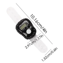 Electronic Ring Tally Counter, LCD Digital Display Screen, Manual Click Counting Clicker, Resettable Manual Counter, Manual Lap Time Recorder, Digital Tracking Ring - Multicolor - View 3