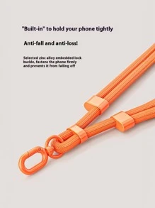 Adjustable Anti-Theft Phone Lanyard, Crossbody Strap, Halter, New Polyester Woven Rope, Anti-Lost Anti-Drop, Sturdy Round Ring Pendant Strap, Suitable For Outdoor Sports, Running, Carrying Baby