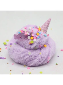 大容量100ML糖果史莱姆、丝绸史莱姆、绘画史莱姆、彩色史莱姆、丝绸史莱姆，减压玩具，新学期最佳礼物。圣诞节和万圣节礼物，派对礼物。【配件和包装贴纸图案随机】（配件在罐内。） - 彩色 - 查看 13