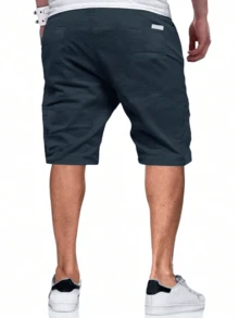 Bermuda Twill Shorts Men's High Quality Summer Men's Top - 藍色 - 查看 2