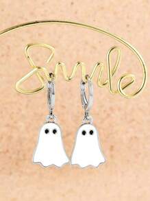 1 对可爱有趣的行走鬼耳环，适合女性万圣节派对装饰 - 幽靈耳環 - 查看 5