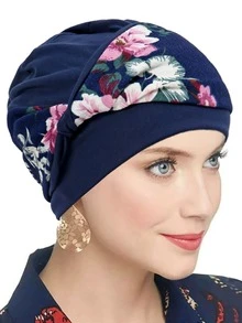 1pc Fashion Headband Headscarf Turban Twist Headwear Floral Print Accessory - Multicolor - View 10