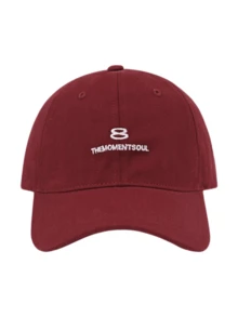 1 pezzo Cappellino da baseball stile classico con ricamo del numero "8" e scritta "THE MOMENT SOUL", design elegante, regolabile, adatto per uomo e donna, perfetto per uso quotidiano, attività all'aperto e protezione estiva