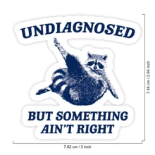 1 miếng dán vinyl hình gấu trúc ngộ nghĩnh, nhãn dán hài hước châm biếm về sức khỏe tâm thần, nhãn dán meme "Có gì đó không ổn", nhãn dán laptop chống nước màu đen hài hước, nhãn dán tự trào phúng độc đáo, nhãn dán chai nước biểu cảm lo lắng, nhãn dán vinyl hình gấu trúc năng lượng hỗn loạn, nhãn dán hài hước trị liệu mỉa mai. - Nhiều màu - Xem 2