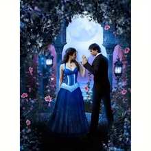 Full Round 5D Rhinestone Diamond Painting Kit Vampire Couple Cross Stitch 3d Diamond Embroidery Mosaic Gift Home Decor - Multicolor - View 1