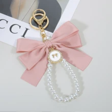 Elegante y de moda llavero colgante con lazo de cuentas - Rosa - Ver 6