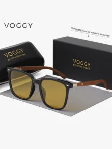نظارات VOGGY معدنية كبيرة الحجم مستقطبة، نظارات خفيفة الوزن بطراز عتيق للرياضة والقيادة والسفر في الهواء الطلق والهدايا - نمط ب - مشاهدة 18