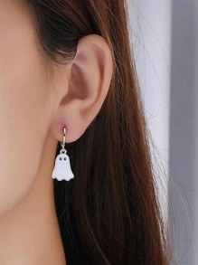 1 对可爱有趣的行走鬼耳环，适合女性万圣节派对装饰 - 幽靈耳環 - 查看 3
