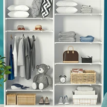 Adjustable Storage Rack - No-Drill Expandable Wardrobe, Kitchen, Bathroom Organizer | Space-Saving Extendable Rack Set, Suitable For Most RVs, Non-Electric - Multicolor - View 6