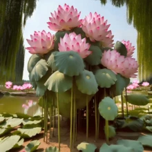 Free Delivery Handpicked And Valuable 5-Piece Lotus Seed Set, Pre-Composted Ready-To-Plant, Perfect For Indoor And Outdoor Gardens, Moisture-Resistant, Full Sun, Easy Growth, Includes Planting Guide - 5Pcs - View 1