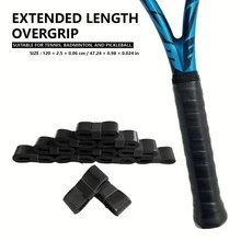 Tay cầm vợt tennis 6 món, cao su phẳng thấm mồ hôi và chống trượt, tăng cường tiếp xúc giữa tay và vợt, ngăn ngừa trượt trong các cuộc thi đấu căng thẳng, giữ cho tay cầm chắc chắn và tay khô ráo, thấm hút mồ hôi hiệu quả, mềm mại và hấp thụ sốc - Nhiều màu - Xem 5