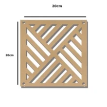 Kit Of 30 Cobogó 20x20 Cm MDF For Home Decoration, Bedroom, Living Room, Immediate Shipping - 交叉 - 查看 1