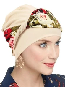 1pc Fashion Headband Headscarf Turban Twist Headwear Floral Print Accessory - Multicolor - View 3