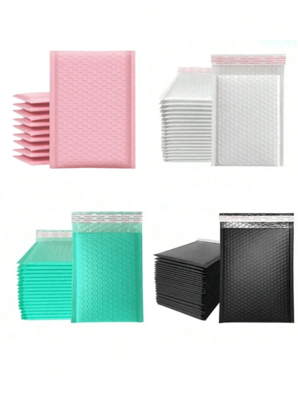 10pcs Multi Color Bubble Envelopes, Padded Bubble Envelopes, Waterproof Envelopes, Bubble Wrap For Mailing Advertisements, Multi-Purpose Packaging Bags, Waterproof Padded Self Sealing Mail Bags, Opaque Transportation Supplies For Jewelry And Cosmetics, Transportation, Mailing, Home, Christmas And Halloween Gift Packaging Bags, Christmas And Mother's Day Graduation Bags