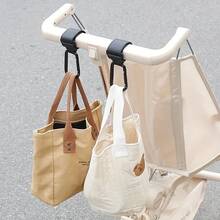 2 móc treo xe đẩy em bé bằng da và hợp kim nhôm, móc treo tiện lợi cho xe đẩy để treo túi đựng tã, phụ kiện đa năng cho xe đẩy em bé, ô tô hoặc xe đẩy hàng - Nhiều màu - Xem 4