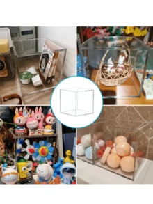 Soporte para cápsulas de café acrílico con tapa - Organizador de cápsulas a prueba de polvo para almacenamiento de dulces en la cocina (Vuelta al colegio) - Multicolor - Ver 5