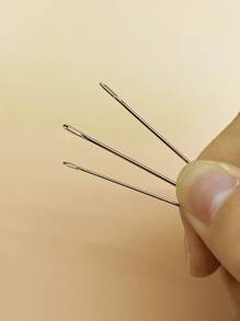 18pcs/20pcs/40pcs Stainless Steel Hand Sewing Needles, Suitable For Regular Sewing, Embroidery, Quilting, Elastic Fabrics - Silver - View 7