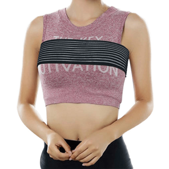 Chest Binder, Sports Skipping Rope Shockproof Chest Compression Strap, Chest Support Fixator With High-Elasticity Bandage, Chest Binding Running Chest Supporter, Strapless Sports Band