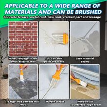 1pc Transparent Waterproof Glue Transparent Waterproof Paint Toilet Balcony Smashing Brick Roof Leak Proof Glue Suitable For Various Wall Window Sills And All Scenarios Requiring Waterproofing On Each Layer - Multicolor - View 8