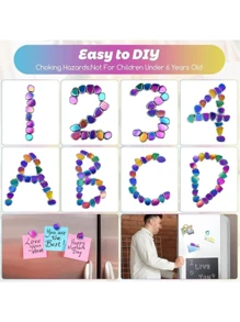 Black Lodestone Magnets For Fridge - Asymmetric Shaped, Crystals, Perfect For Halloween, Christmas & More, Halloween Gifts