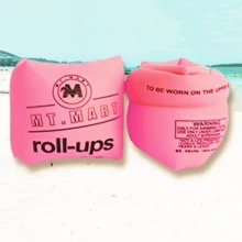 Brazalete inflable de natación de PVC, flotadores cilíndricos inflables para brazos, brazalete inflable de natación para exteriores con manga de flotabilidad - Multicolor - Ver 5