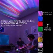 1 Stück Nordlicht Projektions Nachtlicht - Mehrfarbiger Sternenhimmel Effekt, mit Fernbedienung, Wasserwell-Design, geeignet für Schlafzimmer und Heimkino Dekoration, USB betrieben, perfektes Geschenk für Feiertage, Schlafzimmerlampe