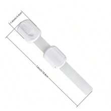 10/7/5/6/3/1pc 7.4in*1.4in White Adjustable Multi-Function Baby Safety Lock, No Drilling Required, Suitable For Drawers, Refrigerators, Cabinets - Multicolor - View 2