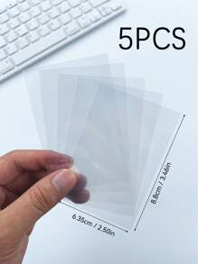 5/10/20/50 pièces Pochettes transparentes de style coréen pour cartes, conviennent pour la protection de cartes de 3 pouces, photos, cartes postales, cadeaux de remise des diplômes