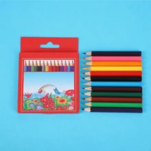 12pcs Colored Pencils Decor Shorts, Suitable As Christmas Gifts For Kids, Stationery For Office Drawing & Writing, Student Art Painting, Includes Painting, Doodle, Art And Colored Pencil Rewards (12pcs/1 Box),For School Supplies,Back To School - Multicolor - View 6