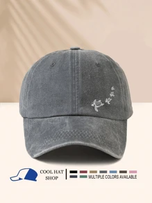 1pc Washed Casual Baseball Cap With 4 Cute Sea Turtle Design, Fashionable & Versatile, Sun Protection, Suitable For Outdoor Sports, Adventure, Beach Vacation, Unisex