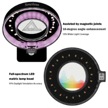 2/4pcs, Grow Lights Indoor Plants,  Full Spectrum LED Plant Grow Light, Seedling Starter Light, Compact Plant Lamp, Full Spectrum Solar-Mimicking Plant Lamp- Adjustable Height & Brightness For Indoor Plants (Succulents, Flowers And Small Plants), ‌Smart Hydroponic Grow Light System With Auto-Dimming & Timer - Energy Efficient LED For Indoor Water-Based Plant Farming. - Đen-4 cái - Xem 5