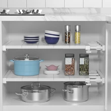 Adjustable Storage Rack - No-Drill Expandable Wardrobe, Kitchen, Bathroom Organizer | Space-Saving Extendable Rack Set, Suitable For Most RVs, Non-Electric - Multicolor - View 4