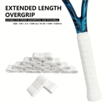 Tay cầm vợt tennis 6 món, cao su phẳng thấm mồ hôi và chống trượt, tăng cường tiếp xúc giữa tay và vợt, ngăn ngừa trượt trong các cuộc thi đấu căng thẳng, giữ cho tay cầm chắc chắn và tay khô ráo, thấm hút mồ hôi hiệu quả, mềm mại và hấp thụ sốc - Nhiều màu - Xem 4